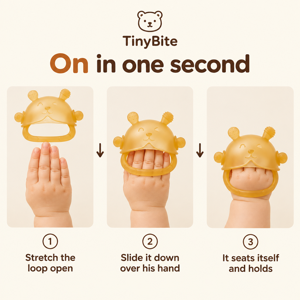 TinyBite Pro Stay-On Baby Teether [FREE TODAY]