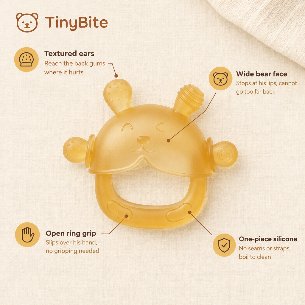 TinyBite Pro Stay-On Baby Teether [FREE TODAY]